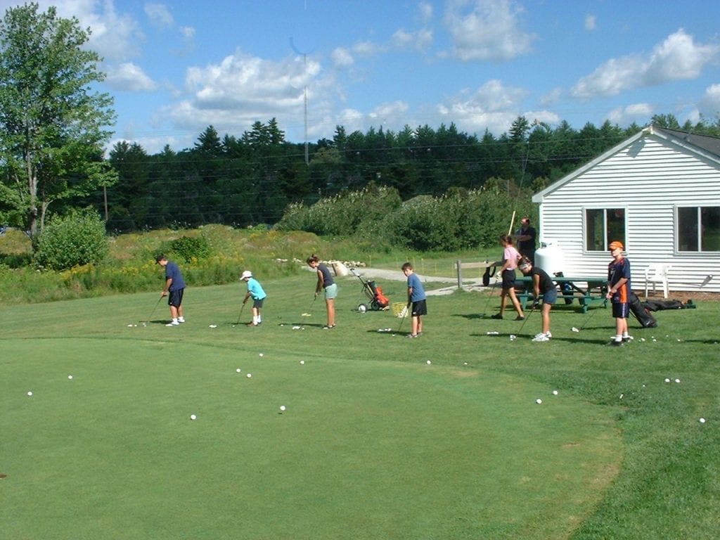 Juniors in chipping drill